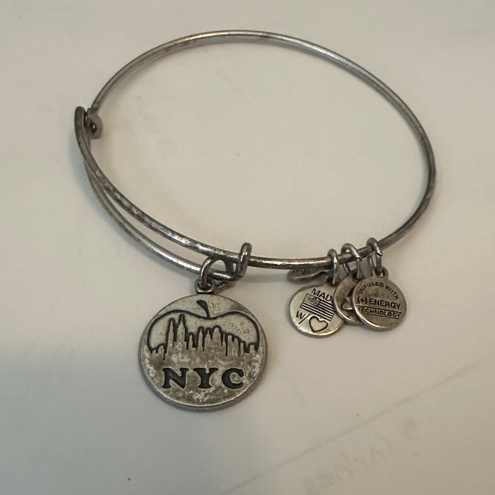 Alex and Ani Silver NYC Skyline Charm Bracelet